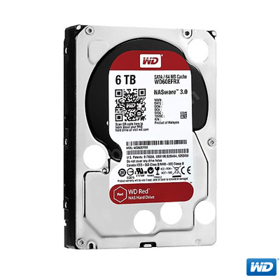 WD 6TB Red 3,5" 64MB IntelliPower SATA 3 WD60EFRX