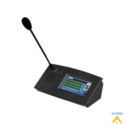 Ateis PSS GII Full Renkli Dokunmatik Ekranlı Anons Mikrofonu